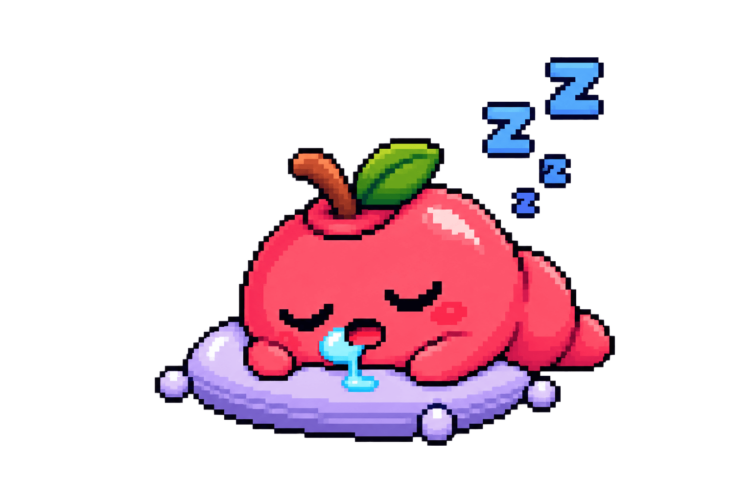 Sleeping loader mascot